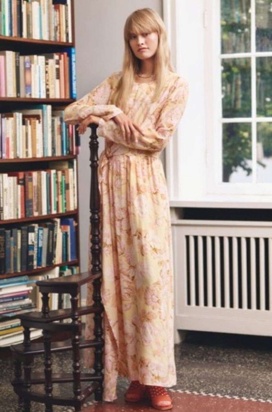 Stine Goya Hortensia Silk Maxi Dress Sz. S